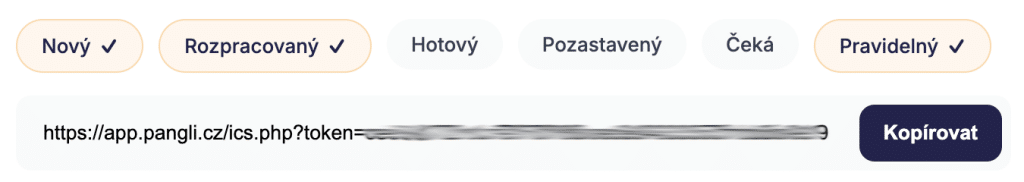 Notifikace v kalendáři